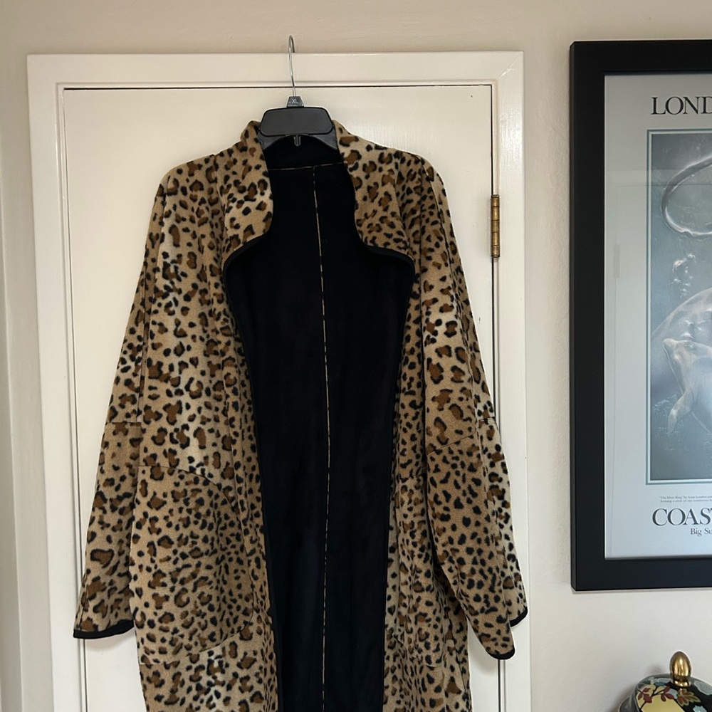 Newport News Animal Print Cape with Black Lining